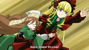 Rating: Safe Score: 0 Tags: 2girls blonde_hair blue_eyes bonnet closed_eyes dress drill_hair flower hat head_scarf image long_hair long_sleeves multiple_girls pair red_dress rose shinku suiseiseki twintails very_long_hair User: admin