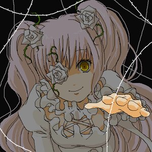 Rating: Safe Score: 0 Tags: 1girl dress flower hair_flower hair_ornament image kirakishou long_hair pink_hair rose smile solo thorns vines white_flower white_rose yellow_eyes User: admin