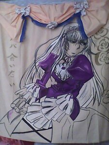 Rating: Safe Score: 0 Tags: 1girl choker dress flower frills image long_hair long_sleeves looking_at_viewer photo puffy_sleeves solo suigintou traditional_media User: admin