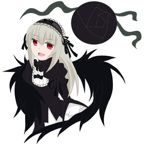 Rating: Safe Score: 0 Tags: 1girl :d black_wings dress feathered_wings flower frills hairband image long_hair long_sleeves looking_at_viewer open_mouth red_eyes ribbon rose silver_hair smile solo striped suigintou wings User: admin