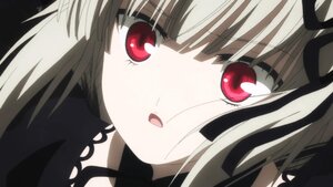 Rating: Safe Score: 3 Tags: 1girl bangs black_ribbon blonde_hair blush close-up hair_ribbon image long_hair looking_at_viewer red_eyes ribbon simple_background solo suigintou User: admin