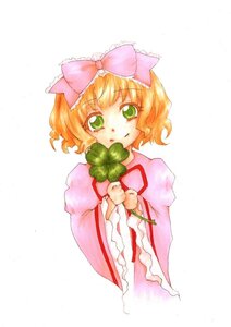 Rating: Safe Score: 0 Tags: 1girl blonde_hair bow food fruit green_eyes hair_bow hina_ichigo hinaichigo holding holding_food image japanese_clothes long_sleeves looking_at_viewer object_namesake pink_bow short_hair simple_background smile solo striped white_background wide_sleeves User: admin