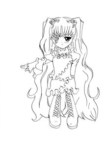 Rating: Safe Score: 0 Tags: 1girl boots cross-laced_footwear dress flower full_body greyscale image kirakishou knee_boots lineart long_hair long_sleeves monochrome rose solo striped very_long_hair User: admin