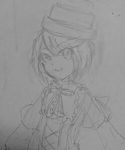 Rating: Safe Score: 0 Tags: 1girl capelet closed_mouth greyscale hat image looking_at_viewer monochrome short_hair sketch smile solo souseiseki traditional_media upper_body User: admin