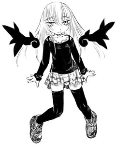 Rating: Safe Score: 0 Tags: 1girl auto_tagged bat bird full_body greyscale image long_hair long_sleeves looking_at_viewer monochrome pleated_skirt shoes skirt solo suigintou thighhighs wings zettai_ryouiki User: admin
