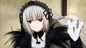 Rating: Safe Score: 0 Tags: 1girl black_ribbon detached_collar dress frills hairband image long_hair long_sleeves looking_at_viewer red_eyes ribbon silver_hair smile solo suigintou upper_body wings User: admin