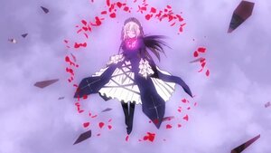 Rating: Safe Score: 0 Tags: 1girl black_dress closed_eyes dress flower frills full_body hairband image long_hair long_sleeves lying petals solo suigintou User: admin