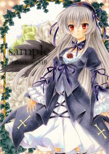 Rating: Safe Score: 0 Tags: 1girl black_wings dress flower frills hairband image long_hair long_sleeves looking_at_viewer marker_(medium) red_eyes ribbon rose silver_hair solo suigintou traditional_media watercolor_(medium) wings User: admin