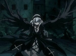 Rating: Safe Score: 0 Tags: 1girl closed_eyes cross dress image monochrome nun solo suigintou wings User: admin