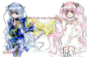 Rating: Safe Score: 0 Tags: 2girls barasuishou dress flower image kirakishou long_hair long_sleeves multiple_girls pair pink_hair smile two_side_up ultimate_madoka very_long_hair white_dress wings yellow_eyes User: admin