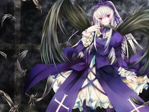 Rating: Safe Score: 0 Tags: 1girl artist_request black_wings cross dress dutch_angle feathers flower frills gothic gothic_lolita hairband headdress image juliet_sleeves light_smile lolita_fashion long_hair long_sleeves looking_at_viewer photoshop_(medium) pink_eyes puffy_sleeves red_eyes ribbon rozen_maiden silver_hair smile solo suigintou very_long_hair white_hair wings User: admin