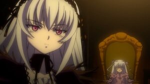 Rating: Safe Score: 0 Tags: 2girls barasuishou detached_collar dress frills hairband image long_hair long_sleeves looking_at_viewer multiple_girls pair pink_eyes silver_hair suigintou User: admin