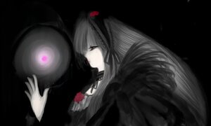 Rating: Safe Score: 0 Tags: 1girl black_background image long_hair red_eyes silver_hair solo suigintou User: admin