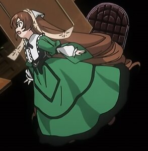 Rating: Safe Score: 0 Tags: 1girl apron auto_tagged brown_hair dress frills green_dress image long_hair long_sleeves maid open_mouth solo suiseiseki User: admin