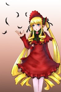 Rating: Safe Score: 0 Tags: 1girl bird blonde_hair blue_eyes bonnet bow bowtie capelet dress drill_hair flower green_bow image long_hair long_sleeves looking_at_viewer pantyhose pink_rose red_dress rose shinku solo standing twin_drills twintails very_long_hair User: admin