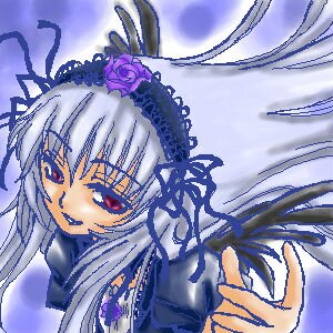 Rating: Safe Score: 0 Tags: 1girl dress flower image long_hair looking_at_viewer red_eyes ribbon rose silver_hair solo suigintou User: admin