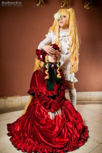 Rating: Safe Score: 0 Tags: 2girls auto_tagged blonde_hair blue_eyes dress flower frills long_hair multiple_cosplay multiple_girls red_dress rose sitting tagme very_long_hair User: admin