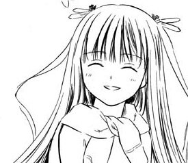 Rating: Safe Score: 0 Tags: 1girl barasuishou blush closed_eyes greyscale hair_ornament image long_hair monochrome simple_background smile solo upper_body white_background User: admin