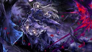 Rating: Safe Score: 0 Tags: armor bird feathers flower image long_hair multiple_boys petals solo suigintou sword weapon wings User: admin