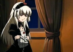 Rating: Safe Score: 0 Tags: 1girl black_dress curtains detached_collar dress expressionless frills hairband image indoors lolita_hairband long_hair long_sleeves puffy_sleeves solo standing suigintou upper_body very_long_hair window User: admin