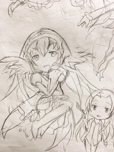 Rating: Safe Score: 0 Tags: akemi_homura dress feathered_wings frills graphite_(medium) greyscale image kakizaki_megu long_hair monochrome multiple_girls sketch smile solo suigintou thighhighs traditional_media wings User: admin