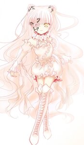 Rating: Safe Score: 0 Tags: 1girl auto_tagged boots cross-laced_footwear detached_sleeves dress eyepatch hair_ornament image kirakishou knee_boots long_hair pink_hair solo striped thigh_boots thighhighs very_long_hair white_hair yellow_eyes User: admin