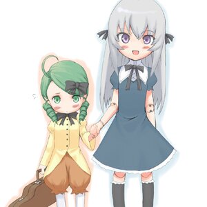 Rating: Safe Score: 0 Tags: 2girls :d ahoge black_legwear blue_dress blush bow doll_joints dress drill_hair green_eyes green_hair guitar_case hair_bow holding_hands image instrument_case jingai_modoki joints kanaria kneehighs long_hair long_sleeves looking_at_viewer lowres multiple_girls open_mouth pair photoshop_(medium) puffy_pants purple_eyes ribbon rozen_maiden silver_hair simple_background smile standing suigintou twin_drills white_background User: admin