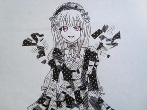 Rating: Safe Score: 0 Tags: 1girl bangs dress eyebrows_visible_through_hair frills grey_background hairband image juliet_sleeves lolita_hairband long_hair long_sleeves looking_at_viewer monochrome open_mouth pink_eyes puffy_sleeves smile solo suigintou traditional_media User: admin