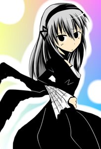 Rating: Safe Score: 0 Tags: 1girl black_dress black_hair dress expressionless hairband image long_hair long_sleeves looking_at_viewer solo suigintou User: admin