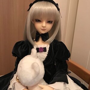 Rating: Safe Score: 0 Tags: 1girl bangs black_dress blonde_hair bow doll dress frills long_hair long_sleeves looking_at_viewer photo puffy_sleeves rose solo stuffed_animal suigintou User: admin