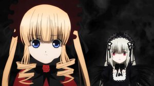 Rating: Safe Score: 0 Tags: 2girls black_ribbon blonde_hair blue_eyes bow dress drill_hair expressionless flower hairband image long_hair long_sleeves looking_at_viewer multiple_girls pair rose shinku silver_hair suigintou twin_drills twintails User: admin
