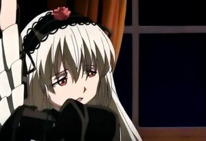 Rating: Safe Score: 0 Tags: 1girl bangs blush dress flower hairband image long_hair long_sleeves open_mouth rose solo suigintou User: admin