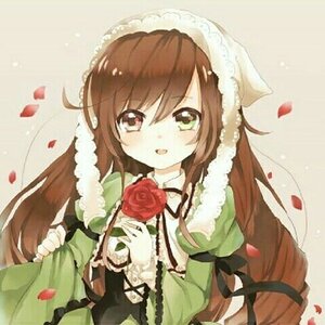 Rating: Safe Score: 0 Tags: 1girl blush brown_hair dress flower green_dress image long_hair long_sleeves open_mouth petals red_flower red_rose rose rose_petals solo suiseiseki very_long_hair User: admin