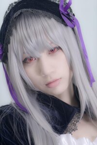 Rating: Safe Score: 0 Tags: 1girl bangs closed_mouth detached_collar eyelashes face flower hair_ornament hairband lace lips long_hair looking_at_viewer portrait red_eyes silver_hair simple_background smile solo suigintou User: admin