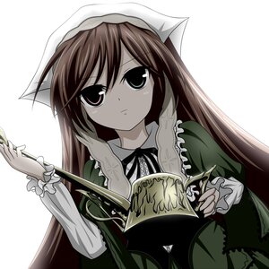 Rating: Safe Score: 0 Tags: 1girl brown_hair dress green_dress hat head_scarf heterochromia holding image long_hair long_sleeves simple_background solo suiseiseki very_long_hair watering_can white_background User: admin