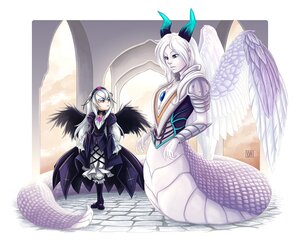 Rating: Safe Score: 0 Tags: 2girls angel_wings armor black_wings blue_eyes dress dual_persona feathered_wings feathers frills hairband image long_hair multiple_girls multiple_wings ribbon solo suigintou white_hair white_wings wings User: admin
