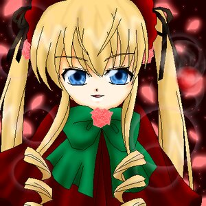 Rating: Safe Score: 0 Tags: 1girl blonde_hair blue_eyes bow bowtie dress drill_hair flower green_bow image long_hair long_sleeves looking_at_viewer rose shinku sidelocks solo twin_drills twintails upper_body User: admin