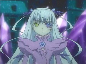 Rating: Safe Score: 0 Tags: 1girl barasuishou dress flower frills image long_hair long_sleeves ribbon rose solo suigintou upper_body very_long_hair wings User: admin