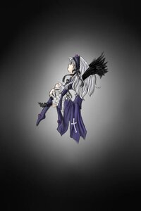 Rating: Safe Score: 0 Tags: 1girl armor auto_tagged boots dress feathers flower frills full_body gradient gradient_background hairband image long_hair profile silver_hair solo suigintou wings User: admin