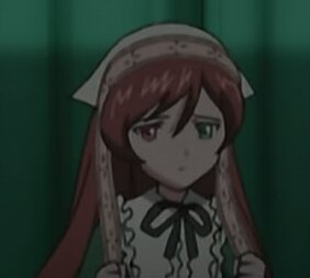 Rating: Safe Score: 0 Tags: 1girl brown_eyes brown_hair closed_mouth dress expressionless green_background head_scarf image long_hair long_sleeves neck_ribbon ribbon simple_background solo suiseiseki User: admin