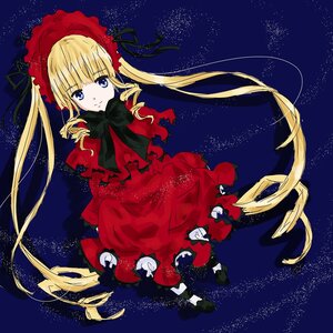 Rating: Safe Score: 0 Tags: 1girl blonde_hair blue_eyes bonnet bow dress drill_hair image long_hair night night_sky red_dress shinku shooting_star sky solo space star_(sky) starry_sky twin_drills twintails very_long_hair User: admin