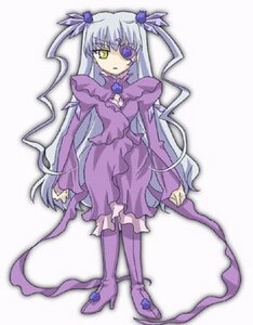 Rating: Safe Score: 0 Tags: 1girl barasuishou boots dress expressionless frills full_body image long_hair long_sleeves looking_at_viewer pantyhose purple_dress solo standing very_long_hair User: admin