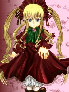 Rating: Safe Score: 0 Tags: 1girl blonde_hair bloomers blue_eyes bonnet bow bowtie dress drill_hair flower green_bow green_neckwear image long_hair long_sleeves looking_at_viewer red_dress ring shinku shoes sidelocks solo twin_drills twintails underwear very_long_hair User: admin