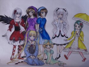 Rating: Safe Score: 0 Tags: 6+girls blonde_hair bow brown_hair dress flower gloves hair_flower hair_ornament hat hina_ichigo image kanaria long_hair multiple multiple_girls shinku short_hair sitting souseiseki suigintou suiseiseki tagme twintails umbrella white_hair wings User: admin