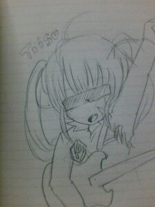 Rating: Safe Score: 0 Tags: 1girl image monochrome open_mouth shinku sketch solo traditional_media twintails User: admin