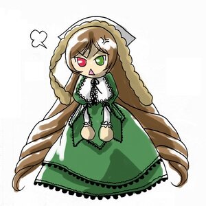 Rating: Safe Score: 0 Tags: 1girl anger_vein angry brown_hair dress frills full_body green_dress green_eyes heterochromia image long_hair long_sleeves looking_at_viewer open_mouth red_eyes solo standing suiseiseki very_long_hair white_background User: admin