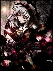 Rating: Safe Score: 0 Tags: 1girl black_wings dress flower frills hairband image lolita_fashion lolita_hairband long_hair long_sleeves red_eyes red_rose rose silver_hair solo suigintou wings User: admin