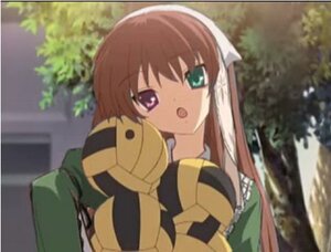 Rating: Safe Score: 0 Tags: 1girl :o auto_tagged blurry brown_hair depth_of_field green_eyes heterochromia image long_sleeves open_mouth solo suiseiseki tree upper_body User: admin