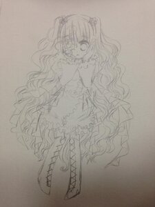 Rating: Safe Score: 0 Tags: 1girl boots cross-laced_footwear dress eyepatch flower frills full_body image kirakishou lace-up_boots long_hair long_sleeves monochrome rose sitting solo traditional_media two_side_up very_long_hair wavy_hair User: admin