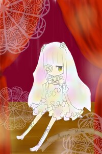 Rating: Safe Score: 0 Tags: 1girl bangs blunt_bangs boots cross-laced_footwear curtains dress flower green_eyes image kirakishou long_hair solo User: admin